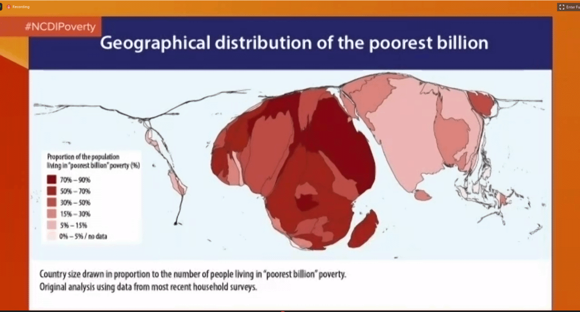 geographical distribution of poorest billion
