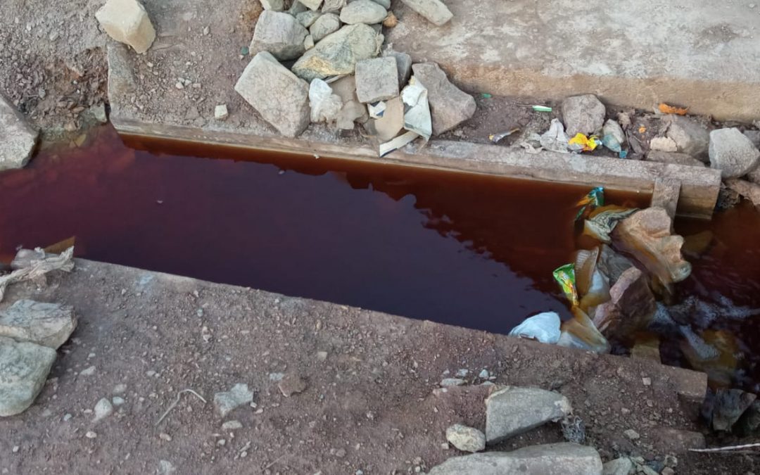 water contaminated from mine